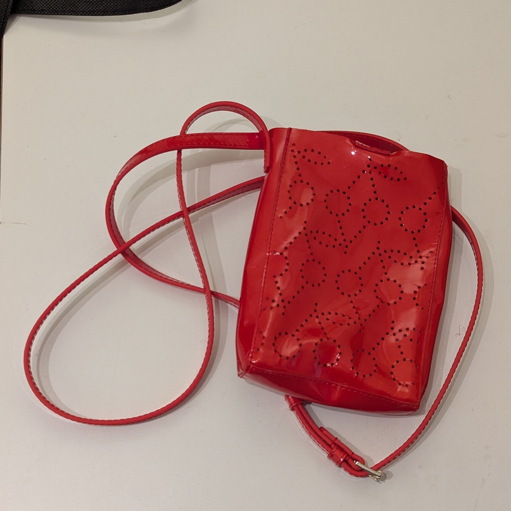 Red Bonpoint Cherry Motif Crossbody Bag
